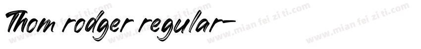 Thom rodger regular字体转换